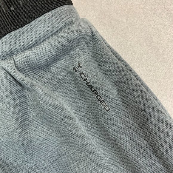 Under Armour Project Rock Mens Sweatpants Small Gray Joggers Tapered Brahma Bull - Picture 15 of 15